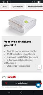 Dixxius dekbed Bamboo Deluxe Zomer NIEUW, Huis en Inrichting, Ophalen, Zo goed als nieuw, Tweepersoons, Overige maten