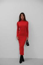 Elegante Rode Jurk - One Size, Maat 38/40 (M), Nieuw, Ophalen of Verzenden, Rood