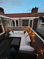 Tuin bank loungeset - 4 zits, Tuin en Terras, Ophalen of Verzenden, Zo goed als nieuw, Wicker, Bank