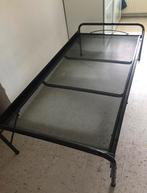 1persoons opklapbaar onderschuif bed- in zeer goede staat, Eenpersoons, Zwart, Zo goed als nieuw, 80 cm