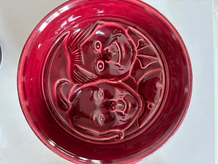 Retro vintage Max und Moritz pudding schaal, Hobby en Vrije tijd, Stempelen, Zo goed als nieuw, Ophalen of Verzenden