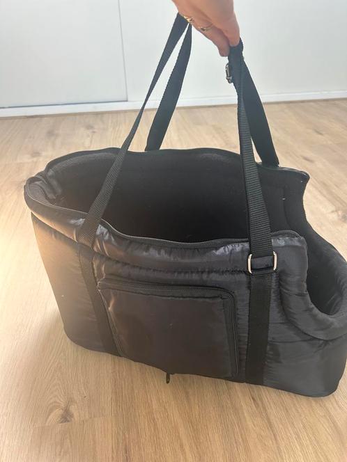Honden draagtas zwart (kleine honden), Dieren en Toebehoren, Honden-accessoires, Zo goed als nieuw, Ophalen