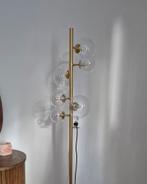 Design vloerlamp goud | staande lamp, Huis en Inrichting, Lampen | Vloerlampen, Ophalen, Zo goed als nieuw, 150 tot 200 cm