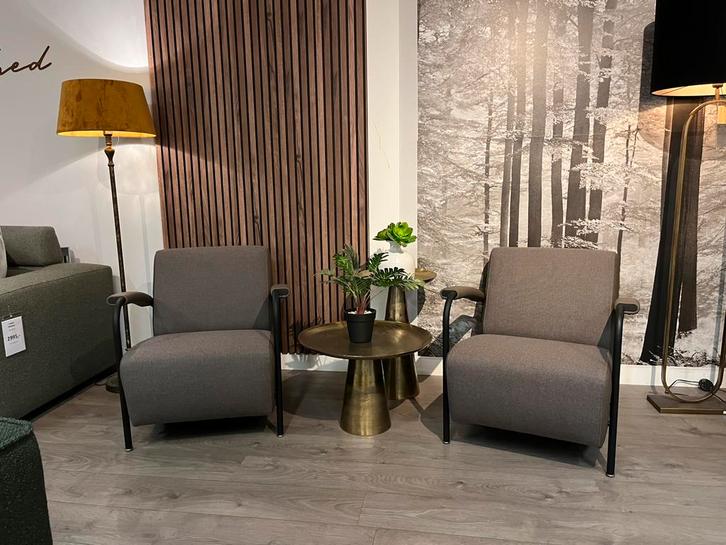 Leolux Scylla ploegstof ploegwool, Huis en Inrichting, Fauteuils, Zo goed als nieuw, Hout, Kunststof, Leer, Metaal, Stof, Overige materialen