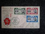 huwelijk grace kelly en prins rainier fdc, Postzegels en Munten, Ophalen of Verzenden, Envelop
