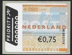 Gunnebo automaatzegel € 0,75 Priority WL003259 Cuijk., Na 1940, Ophalen of Verzenden, Postfris