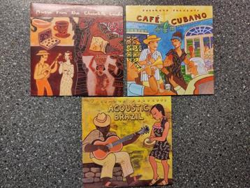 SETJE VAN 3 PROMO-CD'S PUTUMAYO BRAZIL /CUBA/CHOCOLATE LANDS beschikbaar voor biedingen