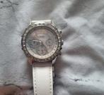 Guess Horloge Wit met Strass, Guess, Polshorloge, Ophalen of Verzenden, Met strass