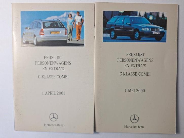 Mercedes Benz prijslijsten C klasse 202 combi, Boeken, Auto's | Folders en Tijdschriften, Gelezen, Mercedes, Ophalen of Verzenden