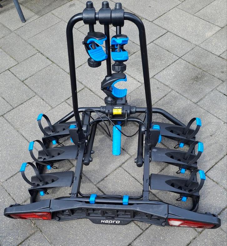 Hapro Atlas Premium 3, Auto diversen, Fietsendragers, Gebruikt, Trekhaakdrager, 3 fietsen of meer, Elektrische fiets, Ophalen