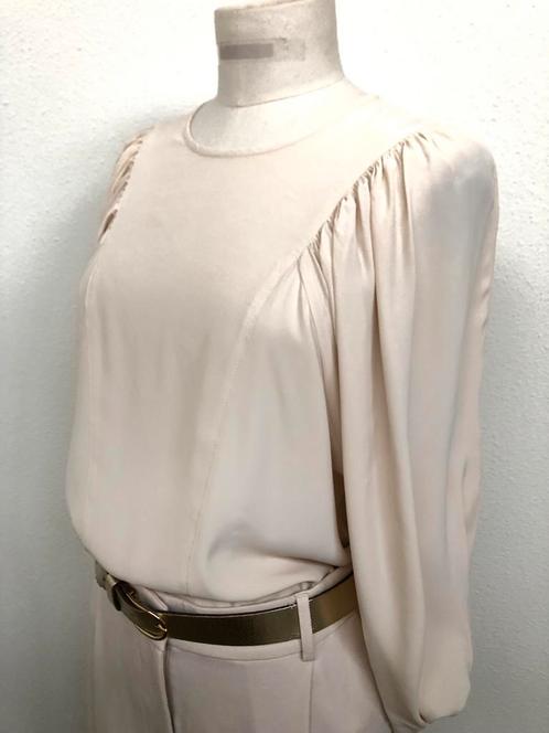 TOP mt36/S SUMMUM SUPERMOOI EN VEELZIJDIG, Kleding | Dames, Tops, Zo goed als nieuw, Maat 36 (S), Beige, Lange mouw, Verzenden