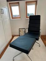 Lounge-stoel met voetenbank - Vitra Eames EA222 look-a-like, Ophalen, Overige materialen, Gebruikt, Zwart