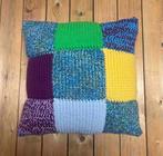 Mooi patchwork gehaakt kussen 42/42, Gebruikt, Etten-Leur, Vierkant, DJT@dejuistetoon.eu