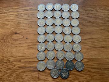 42 X verschillende Euromunten beschikbaar voor biedingen