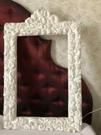 Mooie brocante spiegel lijst van gips met rozen, Antiek en Kunst, Ophalen