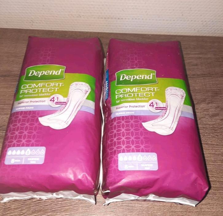 Depend super 5 incontinentie verband 23 pakken 184 totaal, Diversen, Verpleegmiddelen, Nieuw, Ophalen of Verzenden