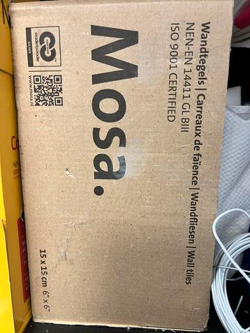 Mosa wandtegels 15x15 blauw iso certified beschikbaar voor biedingen