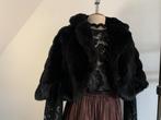 Oversized Bolero vest jasje fake fur/faux teddy zwart 38/40, Maat 38/40 (M), Verzenden, Zwart, Nieuw
