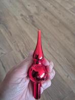 Kleine glazen  rode kerstboom  piek voor feathree, Ophalen of Verzenden, Gebruikt