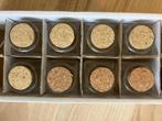 Set van 8 Mini Glazen Potjes met Kurkdeksel, Ophalen of Verzenden, Nieuw