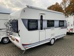 Hobby On Tour 460 HL Mover/Luifel/Fietsdrager, Caravans en Kamperen, Caravans, Standaardzit, Hobby, Schokbreker, Bedrijf
