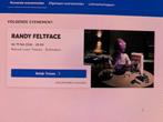 2x Randy Feltface tickets, Rotterdam, 8 februari, Twee personen, Februari