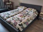 Bed ledikant 160x200 ombouw grijs stof Gratis, Huis en Inrichting, Slaapkamer | Bedden, Ophalen, Gebruikt, Tweepersoons, 200 cm