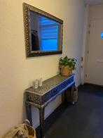 Sidetable met spiegel - Stijlvol en elegant, Ophalen, Zo goed als nieuw, 100 tot 125 cm, Minder dan 100 cm