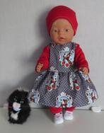 poppenkleertjes babypop born 43cm (vrolijkejurk set), Verzenden, Nieuw, Babypop