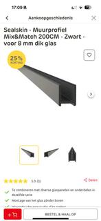 Sealskin douchewand montageset mat zwart, Ophalen, Overige typen, Zo goed als nieuw, Minder dan 100 cm