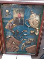 Lijst met golf attributen erin, Huis en Inrichting, Ophalen, Gebruikt, Overige materialen, 75 cm of meer