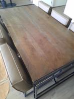 Gebruikte eetkamertafel (mango) hout, Huis en Inrichting, Tafels | Eettafels, Ophalen, Gebruikt, 50 tot 100 cm, Vijf personen of meer