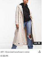 JDY trenchcoat oversized, mt 38 t/m 42, Maat 38/40 (M), Jdy, Beige, Ophalen of Verzenden