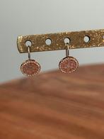 Fossil oorbellen zilver/rosé, bestseller!, Ophalen of Verzenden, Zo goed als nieuw, Zilver