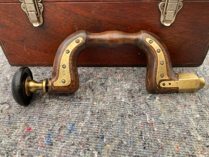 Antieke 18e eeuwse booromslag / handboor, Antiek en Kunst, Antiek | Gereedschap en Instrumenten, Ophalen of Verzenden