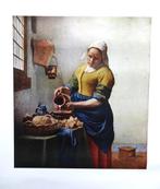 Johannes Vermeer - Het melkmeisje, Verzamelen, Ophalen of Verzenden, Zo goed als nieuw, Voor 1940, Prent