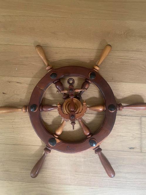Ambachtelijk houten sier scheepsroer – handgemaakt uit Cuba, Watersport en Boten, Bootonderdelen, Gebruikt, Zeilboot of Motorboot