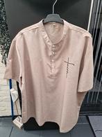 NIEUW net shirt oprolbare mouwen 4XL linnen stof, Kleding | Heren, Grote Maten, Ophalen, Nieuw, Overhemd