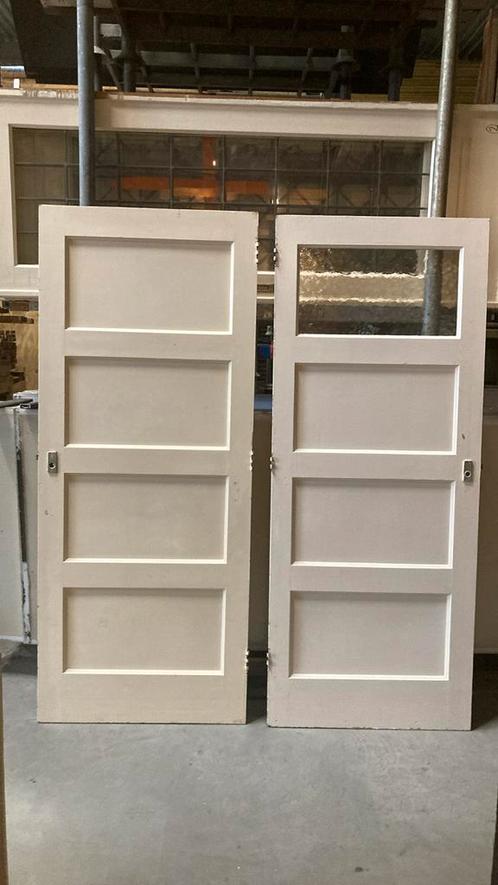 Paneeldeuren | 1/2/3/4 vakken | jaren 30 | antieke | glas |, Doe-het-zelf en Verbouw, Deuren en Horren, Zo goed als nieuw, Binnendeur