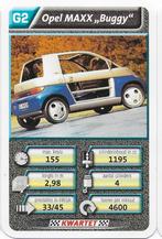 Kw4292 autokaartje g2 opel maxx buggy, Verzamelen, Automerken, Motoren en Formule 1, Ophalen of Verzenden, Zo goed als nieuw, Auto's