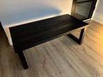 Salontafel zwart robuust hout rechthoek, Huis en Inrichting, Tafels | Eettafels, Ophalen, Gebruikt, 100 tot 150 cm, 50 tot 100 cm