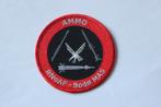 patch  f-16  ammo  bodo  norway  red, Verzenden, Zo goed als nieuw, Patch, Badge of Embleem