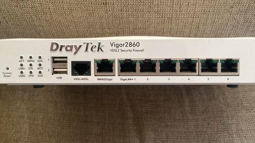 Draytek 2860 VDSL2 security firewall, Computers en Software, Netwerk switches, Refurbished, Ophalen of Verzenden