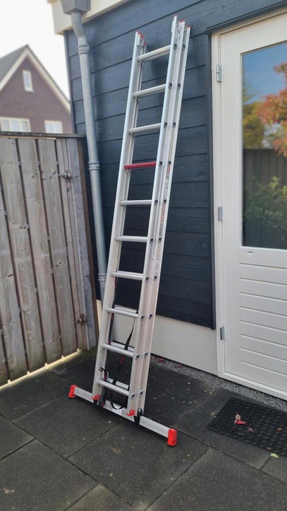 Altrex Allround ladder 2 x 10 sporten, Doe-het-zelf en Verbouw, Ladders en Trappen, Gebruikt, Ladder, 2 tot 4 meter, Opvouwbaar of Inschuifbaar
