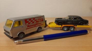 SIKU VW BUS LT28 Racing Team met aanhanger, als nieuw  beschikbaar voor biedingen