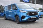 Ford E-Transit Cust. 320 L2H1 MS-RT 65 kWh DC | Uit Voorraad, Auto's, Bestelauto's, Automaat, Achterwielaandrijving, Blauw, 470 min