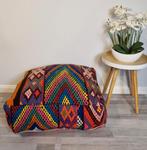 Kelim berber poef zitkussen, Verzenden, Nieuw, Vierkant, 50 tot 75 cm