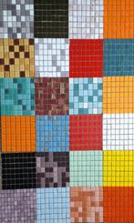 Glas mozaïek, vanaf 1,00 per 1/4 matje, in vele tinten, 2x2c, Ophalen of Verzenden, Nieuw, Materiaal