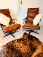 2 stoere fauteuils draaifauteuil, Robuuste industriele, 75 tot 100 cm, Ophalen of Verzenden, Zo goed als nieuw