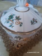 Dekselblik Fijn Bayreuth Sophienthal Bavaria met gouden rand, Ophalen of Verzenden